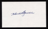 Hank Sauer Signed 3x5 Index Card Signature Autographed Baseball 