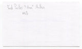 Ford "Moon" Mullen Signed 3x5 Index Card Autographed Baseball 1939 Oregon Ducks