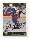 1994 Classic All Rookie Jim Storm Signed Card Hockey Autograph AUTO #37