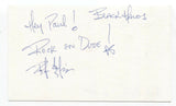 The Black Halos - Rob Zgaljic Signed 3x5 Index Card Autographed Signature Band