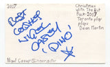 Nigel Casey Signed 3x5 Index Card Autographed Actor Singer Mortal Kombat