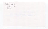 Wally Wolf Signed 3x5 Index Card Autographed Baseball MLB California Angels