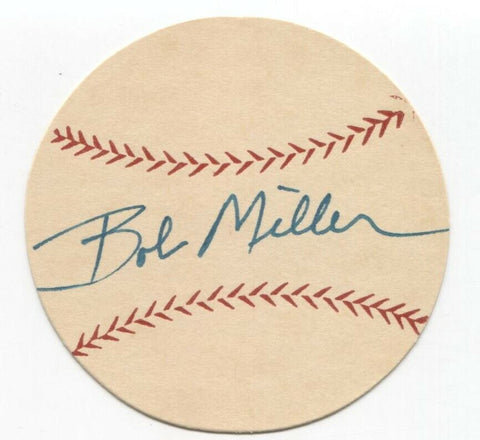 Bob Miller Signed Paper Baseball Autograph Signature Philadelphia Phillies