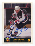 1994 Classic Games Pro Prospects David Emma Signed Card Hockey NHL AUTO #98