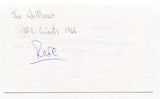 Joe Wellborn Signed 3x5 Index Card Autograph Football NFL New York Giants