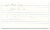 Luis Tiant Signed 3x5 Index Card Autograph Baseball Cleveland Indians All-Star