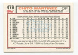 1992 Topps Chito Martinez Signed Card Baseball Autographed #479