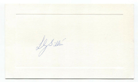 Lars Gunnar Sillen Signed Card Autographed Signature Scientist Swedish Chemist