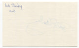 Bob Stanley Signed 3x5 Index Card Autographed MLB Baseball Boston Red Sox