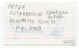 Peter Outerbridge Signed 3x5 Index Card Autographed Signature Actor Nikita