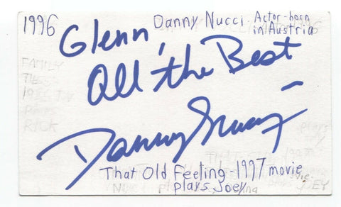 Danny Nucci Signed 3x5 Index Card Autographed Signature Actor Titanic The Rock