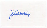 Jack McKeon Signed 3x5 Index Card Autographed MLB Baseball 2003 Florida Marlins