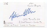 Adrienne Eller Signed 3x5 Index Card Autographed Actress A Gentleman's Guide
