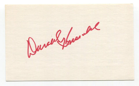 Darold Knowles Signed Index Card Autographed Baseball MLB Athletics World Series
