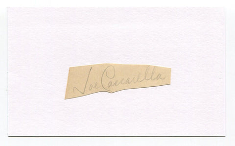 Joe Cascarella Signed Cut Index Card Autographed Baseball Philadelphia Athletics