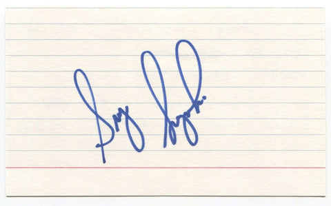 Greg Luzinski Signed 3x5 Index Card Autographed MLB 1970 Philadelphia Phillies