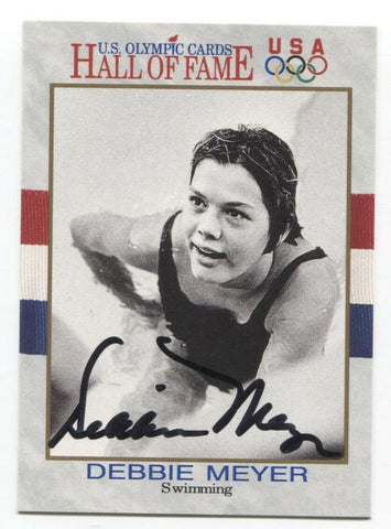 Debbie Meyer Signed Impel US Olympic Card Autographed Gold Medal