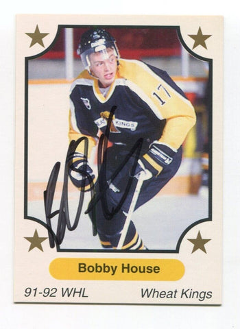 1991 7th Inning Sketch Bobby House Signed Card Hockey Autograph AUTO #208