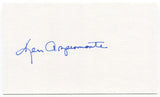 Ken Aspromonte Signed 3x5 Index Card Autographed Boston Red Sox Debut 1957