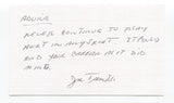 Joe Trimble Signed 3x5 Index Card Autograph Baseball MLB Boston Red Sox