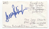 Teresa Pavlinek Signed 3x5 Index Card Autograph Signature Actress