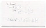 Ken Morrow Signed 3x5 Index Card Autographed NHL Hockey 1980 Miracle on Ice