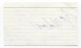 Jim Mendrinos Signed 3x5 Index Card Autographed Signature Comedian Comic