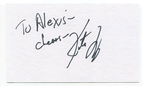 Kate Flannery Signed 3x5 Index Card Autographed Signature The Office Meredith
