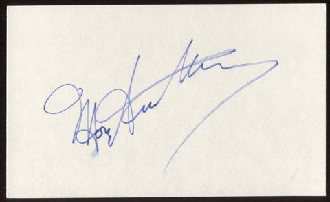 Morey Amsterdam Signed Index Card Signature Autographed AUTO 