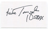 Mike Tomczak Signed 3x5 Index Card Autograph Football Chicago Bears Super Bowl