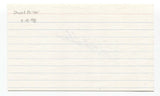 Stu Miller Signed 3x5 Index Card Baseball Autographed Signature