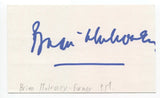 Brian Mulroney Signed 3x5 Index Card Autographed Signature Canada PM