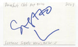 The Parachute Club - Lorraine Segato Signed 3x5 Index Card Autographed Signature