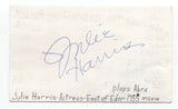 Julie Harris Signed 3x5 Index Card Autograph Signature Actress