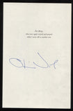 Oliver North Signed Book Page Cut Autographed Cut Signature 