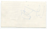 Wilson Laurencin Signed 3x5 Index Card Autograph Drummer Open Mike Bullard Band