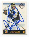 1994 Classic All Rookie Cam Stewart Signed Card Hockey Autograph AUTO #36