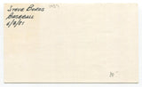 Steve Boros Signed Cut Index Card Autographed Baseball MLB 1957 Detroit Tigers