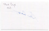 Steve Brye Signed 3x5 Index Card Autographed MLB Baseball Minnesota Twins