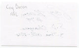 Coy Bacon Signed 3x5 Index Card Autographed Signature San Diego Chargers NFL