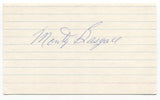 Monty Basgall Signed 3x5 Index Card Baseball Autographed Pittsburgh Pirates