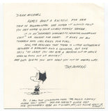 Tony Cochran Signed Letter Autographed Artist Cartoonist Agnes Original Sketch