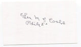 Les McCrabb Signed 3x5 Index Card Autographed Baseball Philadelphia Athletics