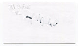 Del Shofner Signed 3x5 Index Card Autographed NFL Football New York Giants