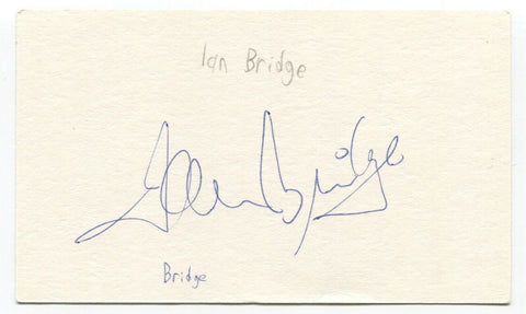 Ian Bridge Signed 3x5 Index Card Autographed Canadian Soccer Player Coach