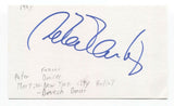 Peter Martins Signed 3x5 Index Card Autograph Signature Actor Ballet Dancer