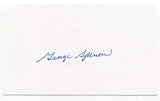 George Spencer Signed 3x5 Index Card Autographed Baseball New York Giants