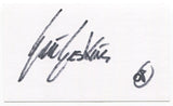 Eric Erskine Signed 3x5 Index Card Autographed Signature Singer