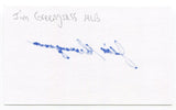 Jim Greengrass Signed 3x5 Index Card Autographed MLB Baseball Cincinnati Reds