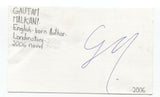 Gautam Malkani Signed 3x5 Index Card Autographed Signature Author Journalist